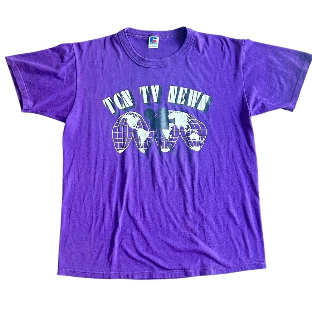 Vintage 83’ Russell Athletic Purple Graphic Tee